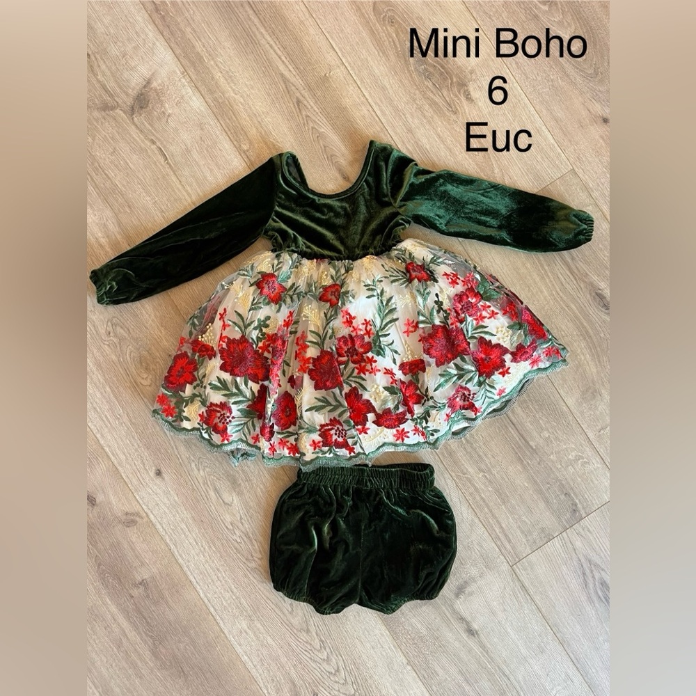 Girls Holiday Velvet Dress Christmas 🎄